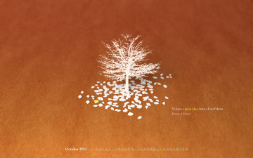 Картинка календари рисованные векторная графика дерево листья