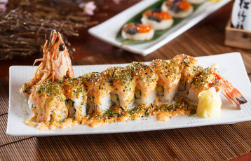 Картинка еда рыба +морепродукты +суши +роллы суши рис креветки