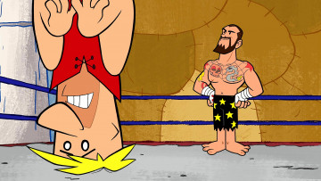 Картинка мультфильмы the+flintstones мужчина двое ринг тату