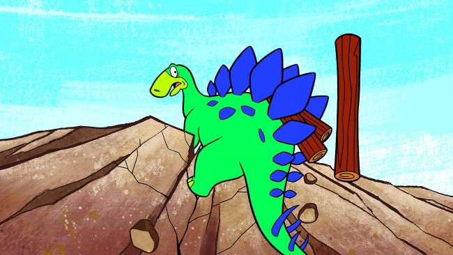 Обои картинки фото мультфильмы, the flintstones, динозавр