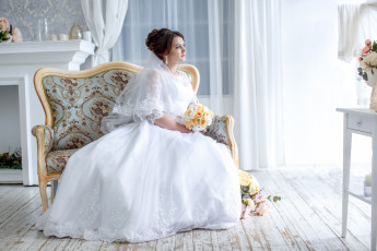 Картинка девушки -unsort+ невесты свадьба невеста платье букет