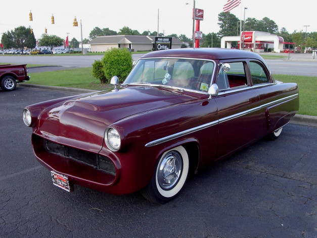 Обои картинки фото 1953, mercury, custom, sedan, classic, автомобили