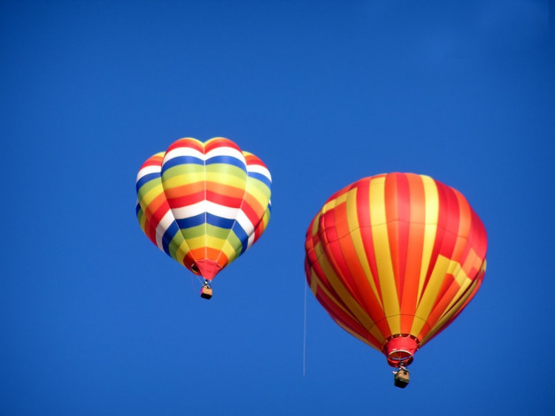Обои картинки фото orange, balloons, авиация, воздушные, шары