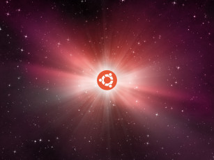 Картинка компьютеры ubuntu linux логотип розовый