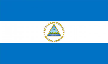 Картинка никарагуа разное флаги гербы белый голубой