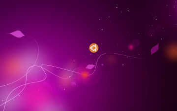 Картинка компьютеры ubuntu linux логотип розовый