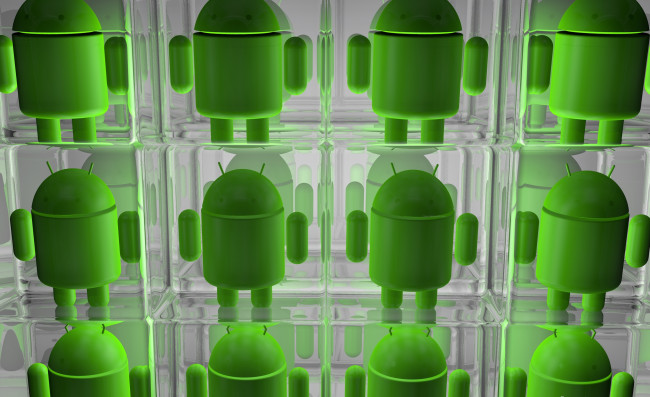 Обои картинки фото компьютеры, android, зеленый, много