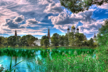 Картинка города -+православные+церкви +монастыри парк озеро храм