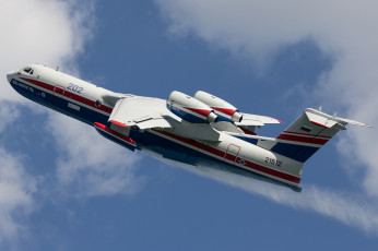 Картинка авиация самолёты+амфибии российский бе-200Чс гидросамолёт самолёт-амфибия