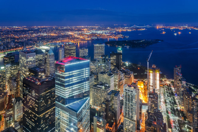 Обои картинки фото new york, города, нью-йорк , сша, обзор, небоскребы