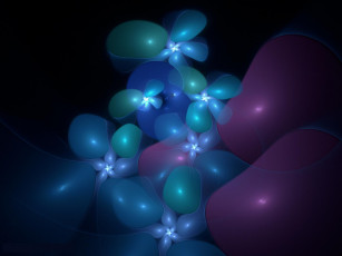 Картинка 3д графика fractal фракталы тёмный узор абстракция фон