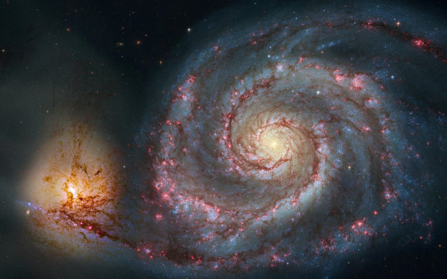 Обои картинки фото космос, галактики, туманности, галактика, спиралевидная
