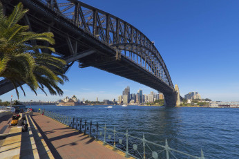 Картинка sydney+harbour+bridge города сидней+ австралия простор