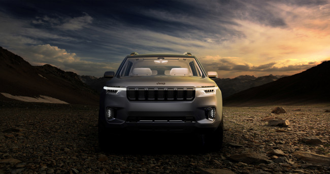 Обои картинки фото jeep yuntu concept 2017, автомобили, jeep, 2017, concept, yuntu