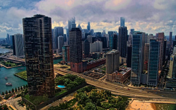 Картинка города чикаго+ сша панорама