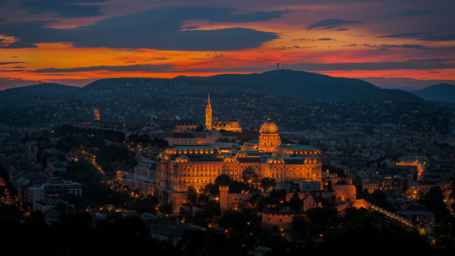 Обои картинки фото города, будапешт , венгрия, панорама