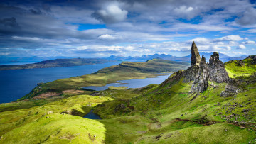 Картинка природа горы остров скай шотландия