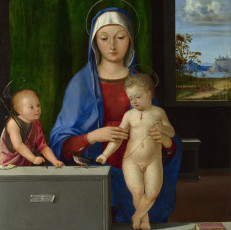 Картинка antonio de solario the virgin and child with saint john рисованные