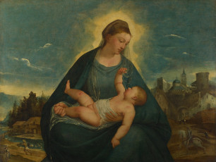 Картинка attributed to bernardino da asola the madonna and child рисованные мадонна с младенцем