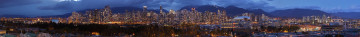 Картинка города огни ночного здания мост ночной город панорама