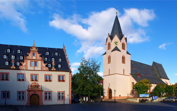 Картинка германия гессен грос умштадт города католические соборы костелы аббатства кирха