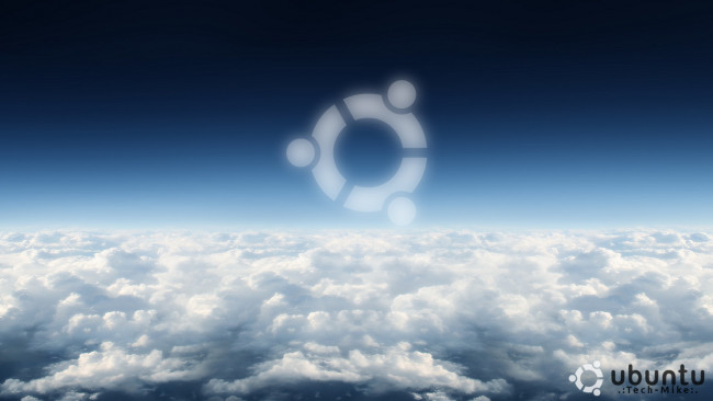 Обои картинки фото компьютеры, ubuntu, linux, логотип, облака