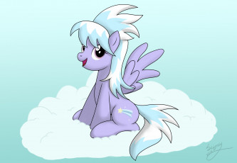 Картинка мультфильмы my+little+pony крилья облако пони