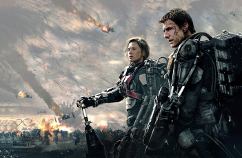 обоя edge of tomorrow, кино фильмы, грань, будущего