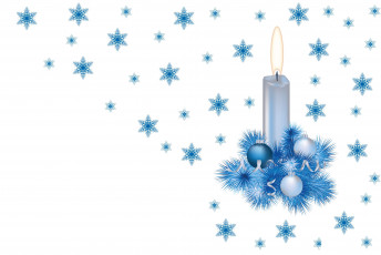 Картинка праздничные векторная+графика+ новый+год снежинки свеча