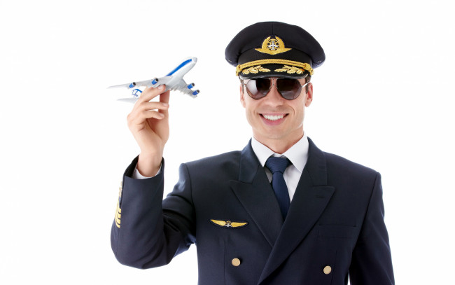 Обои картинки фото мужчины, - unsort, очки, самолетик, форма, пилот
