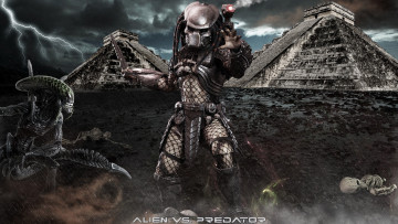 Картинка кино+фильмы alien+vs +predator пирамида фон существа