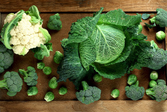 Картинка еда капуста+и+её+разновидности брокколи капуста цветная савойская брюссельская