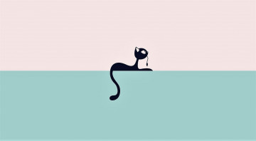 Картинка векторная+графика животные+ animals кошка шнур