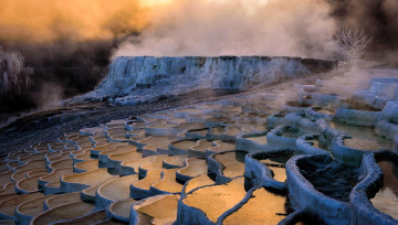 Картинка эгерсалок +венгрия природа другое пар вода ступени