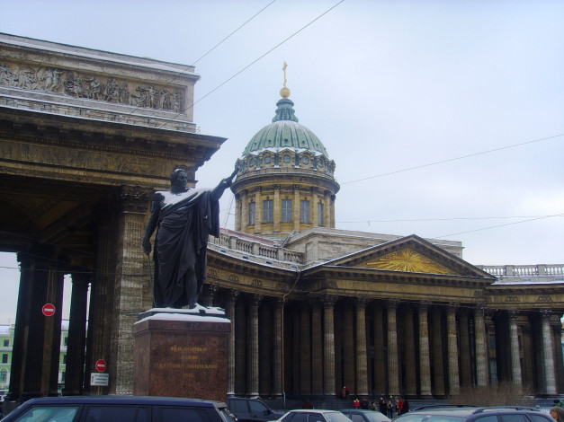 Обои картинки фото казанский, собор, города, санкт, петербург, петергоф, россия