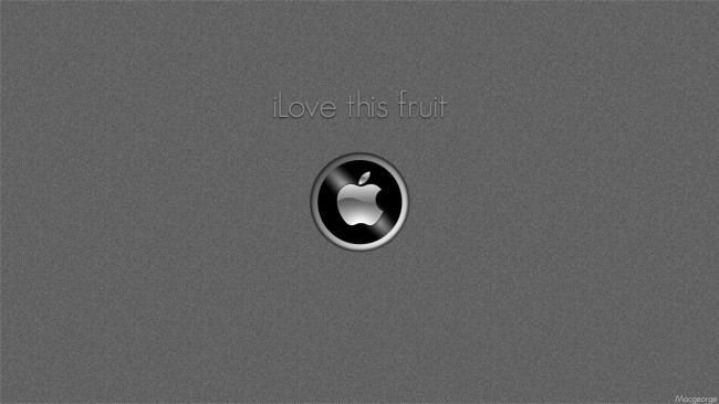 Обои картинки фото компьютеры, apple, яблоко, серый, логотип