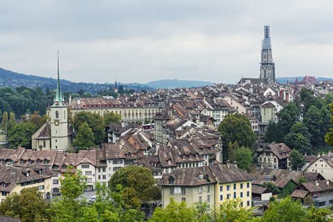 Обои картинки фото bern, switzerland, города, берн, швейцария, здания, панорама