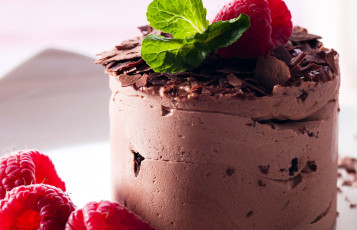 Картинка еда мороженое +десерты лакомство малина шоколад
