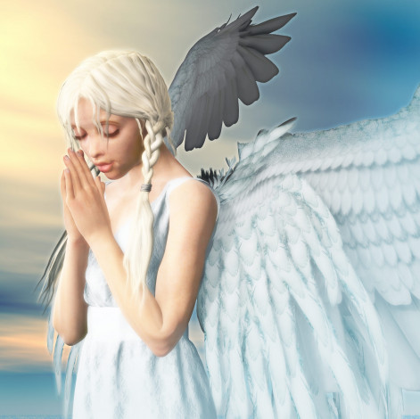 Обои картинки фото 3д графика, angel , ангел