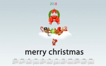 Картинка календари праздники +салюты 2018 снеговик санта клаус