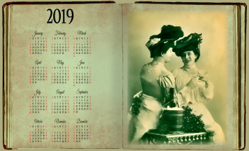 обоя календари, рисованные,  векторная графика, женщина, шляпа, фужер