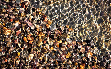 Картинка природа камни +минералы вода блики