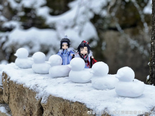 Картинка разное куклы вэй усянь лань ванцзы снеговики