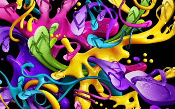 Картинка 3д графика abstract абстракции цвета