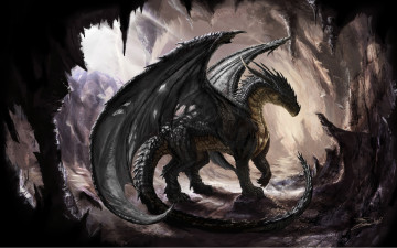 Картинка фэнтези драконы хвост крылья