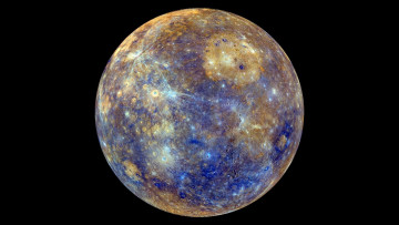 Картинка космос меркурий кратеры планета