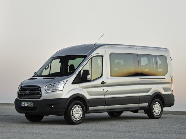 Обои картинки фото автомобили, ford, 2014, l3h2, minibus, transit