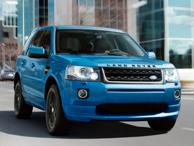 Обои картинки фото автомобили, land-rover, land, rover, синий, 2014, luxury, 2, hse, freelander