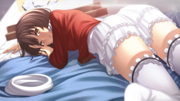 Картинка аниме saenai+heroine+no+sodatekata saenai heroine no sodatekata лежит девушка