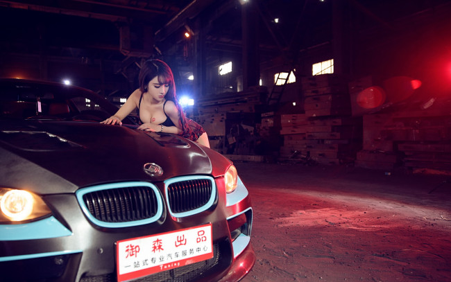 Обои картинки фото автомобили, -авто с девушками, азиатка, автомобиль